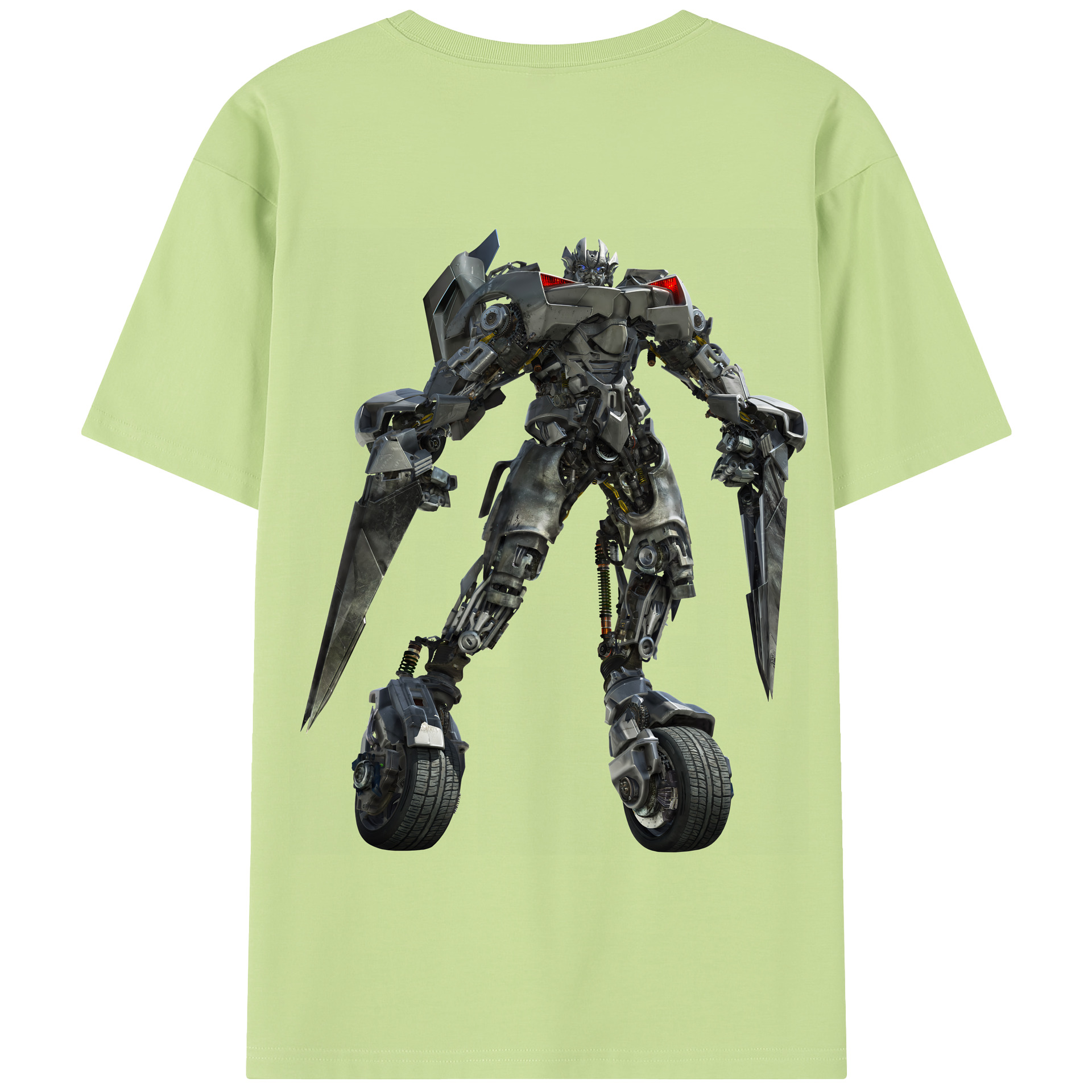 （画像用） Transformers トランスフォーマー 綿100％半袖Tシャツ（背面プリント）